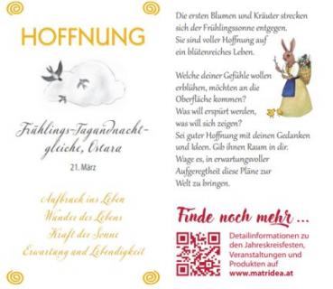 Jahreskreiskärtchen HOFFNUNG (mit Entwicklungsfragen)